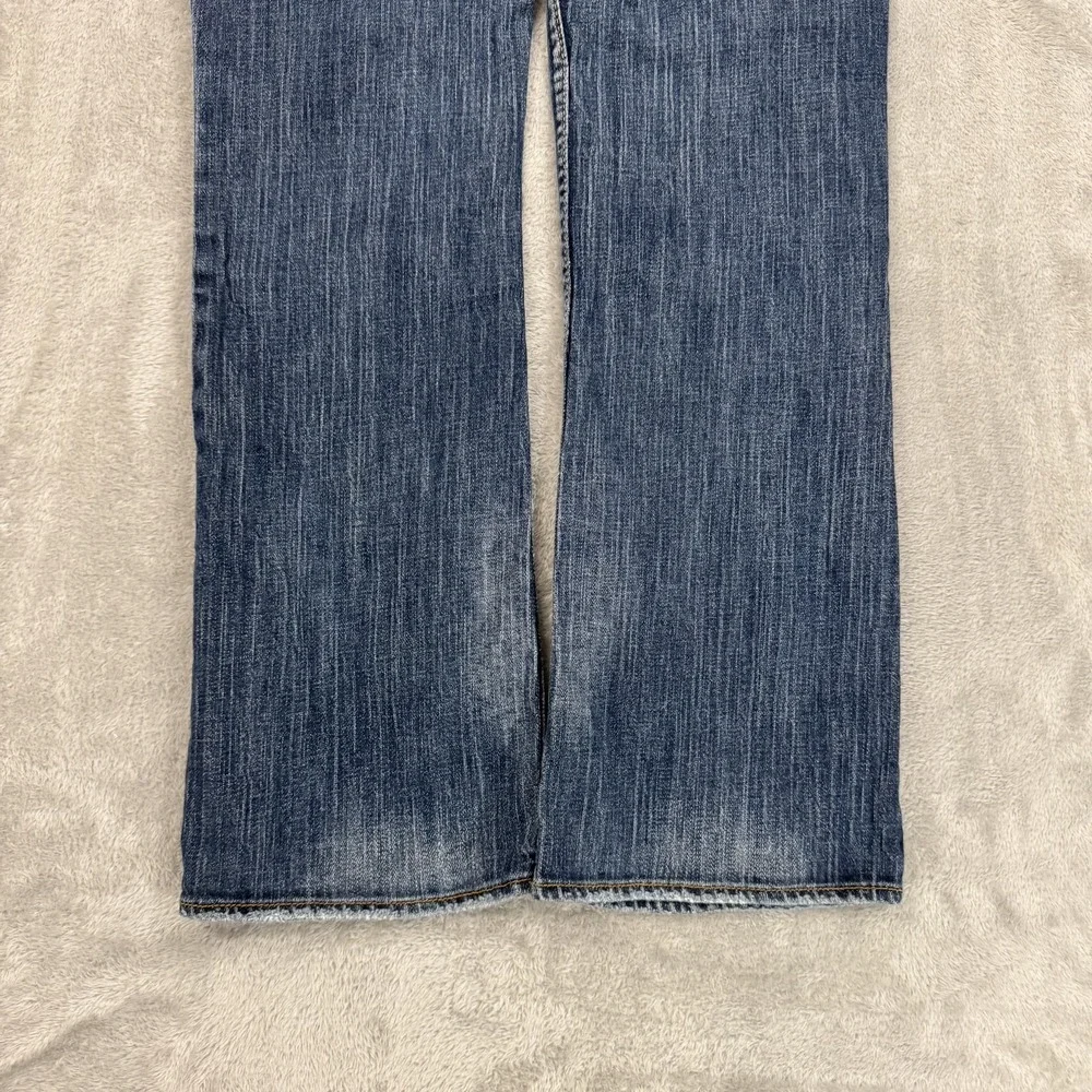 Silver Jeans Womens W29 L30 Blue‎ Bootcut Stretch Western Julia Faded Whiskered